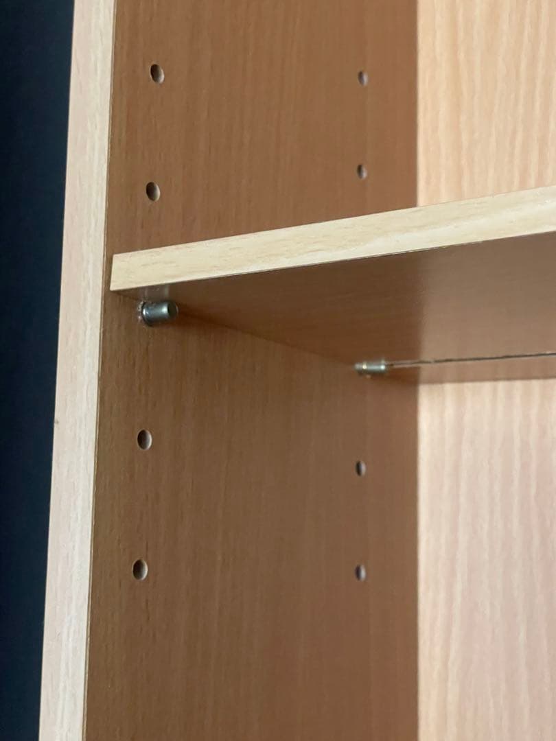 ナチュラル木製6段本棚