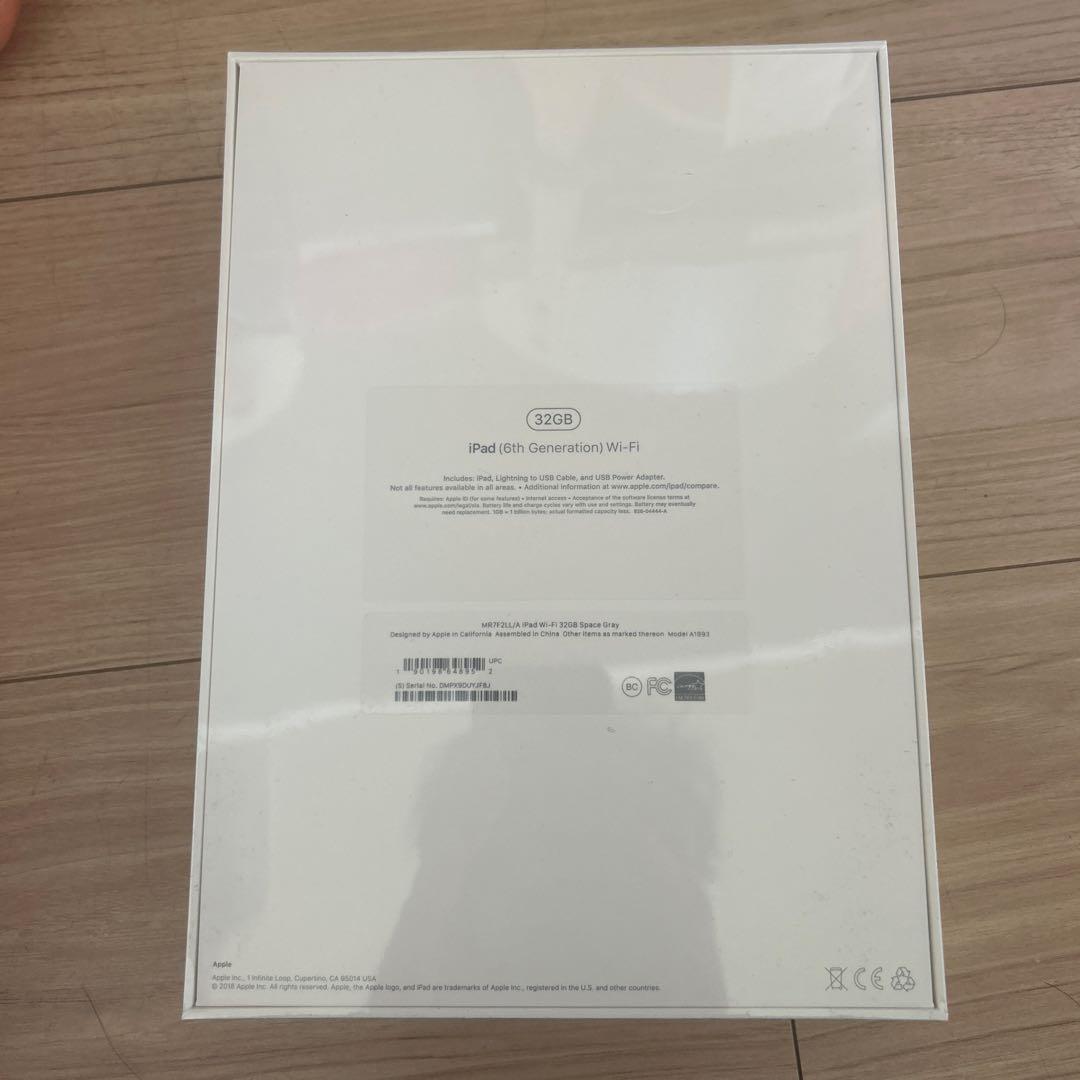 iPad本体 iPad 6th generation Wi-Fi 32GB