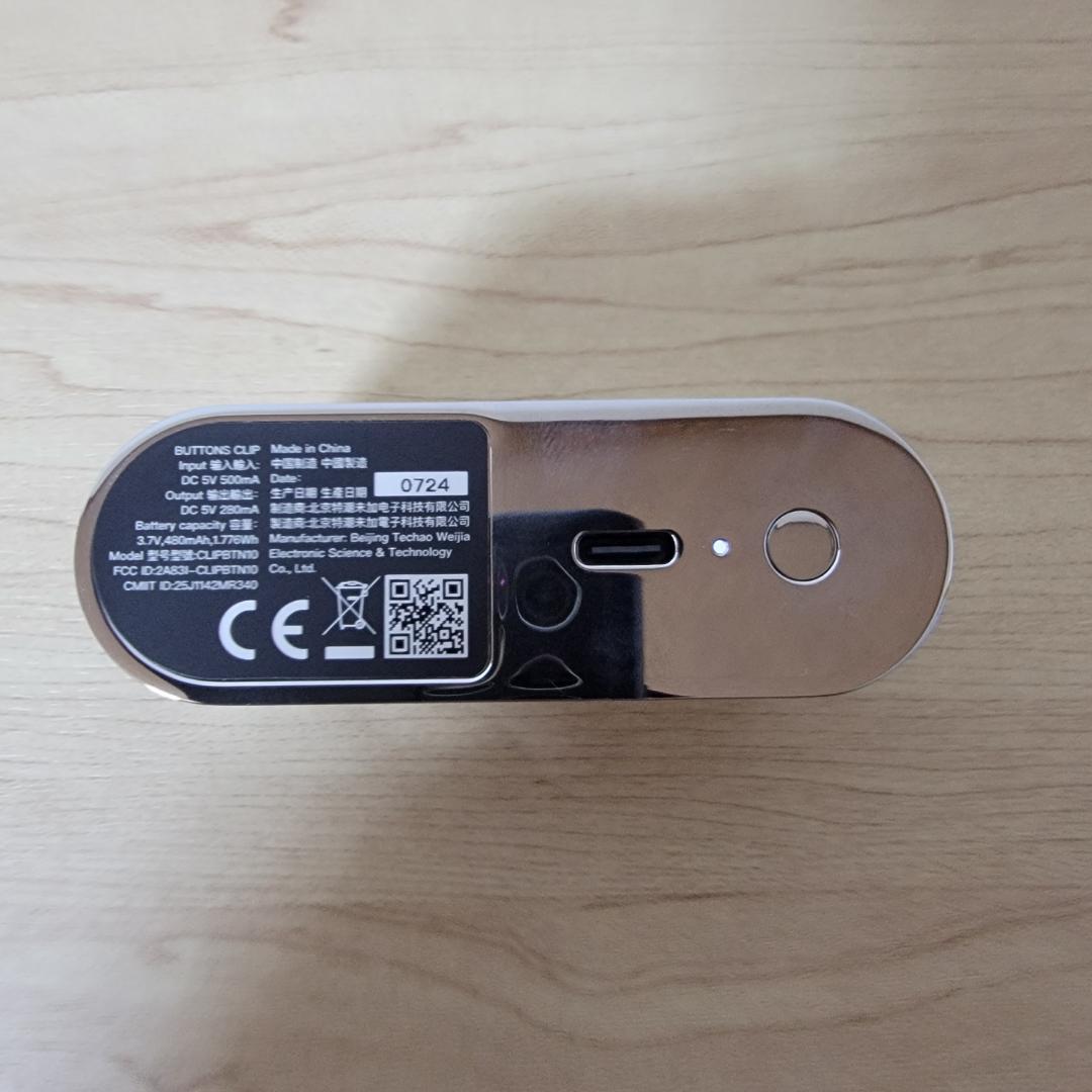 【ほぼ新品】BUTTONS CLIP（AI搭載 クリップ型ワイヤレスイヤホン）