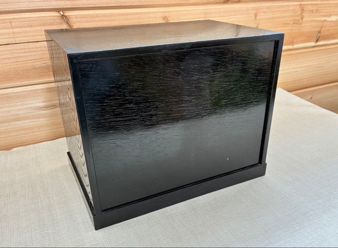 津軽塗 三段小引き出し 古道具 漆塗り 和モダン収納