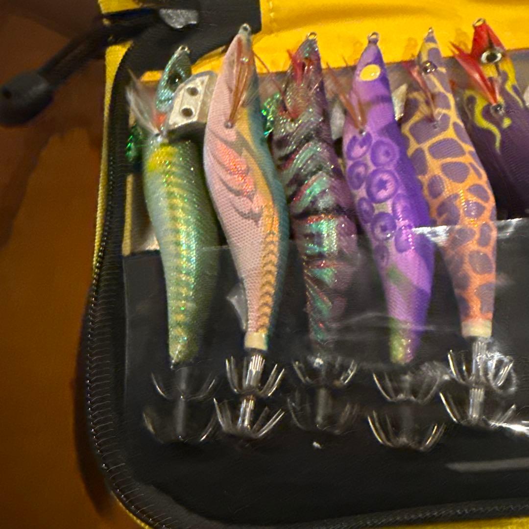 ヤマシタエバーグリーン中古3.5号エギ12点＋ケース