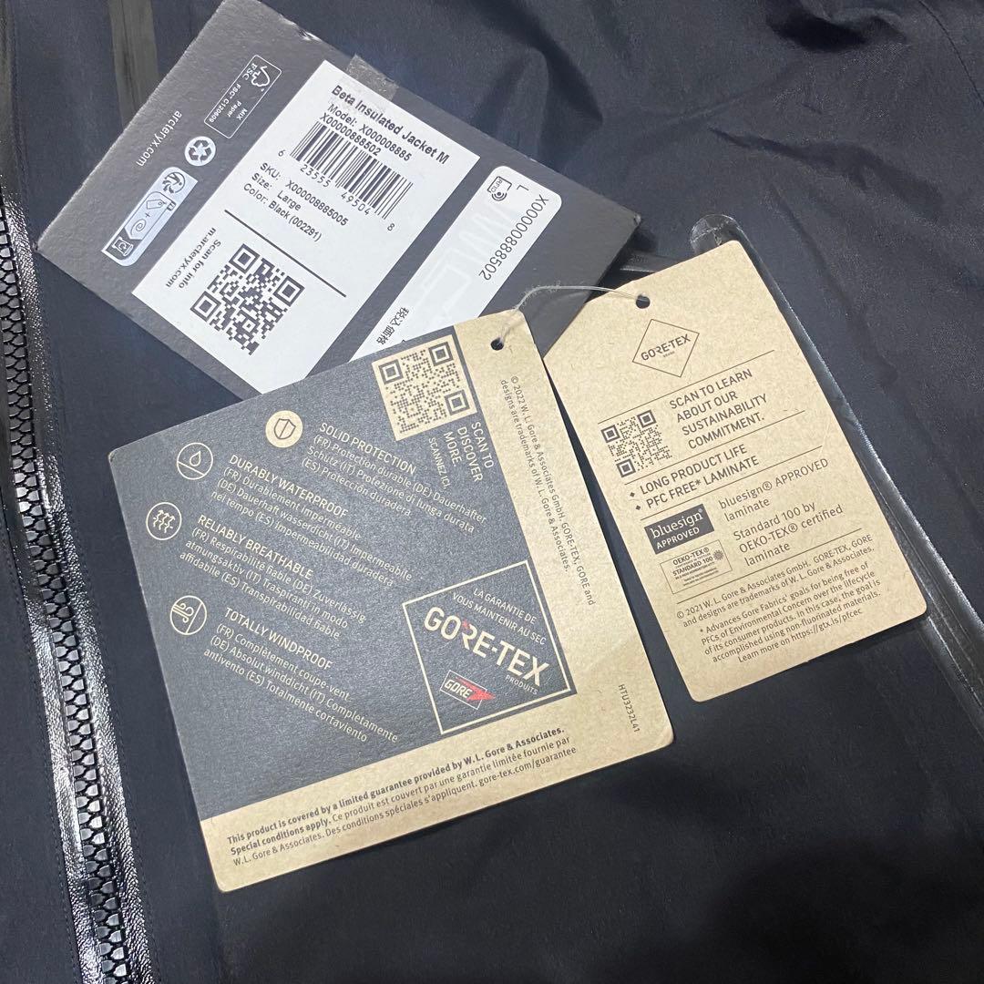 【新品】ARC'TERYX BETA INSULATED JACKET L