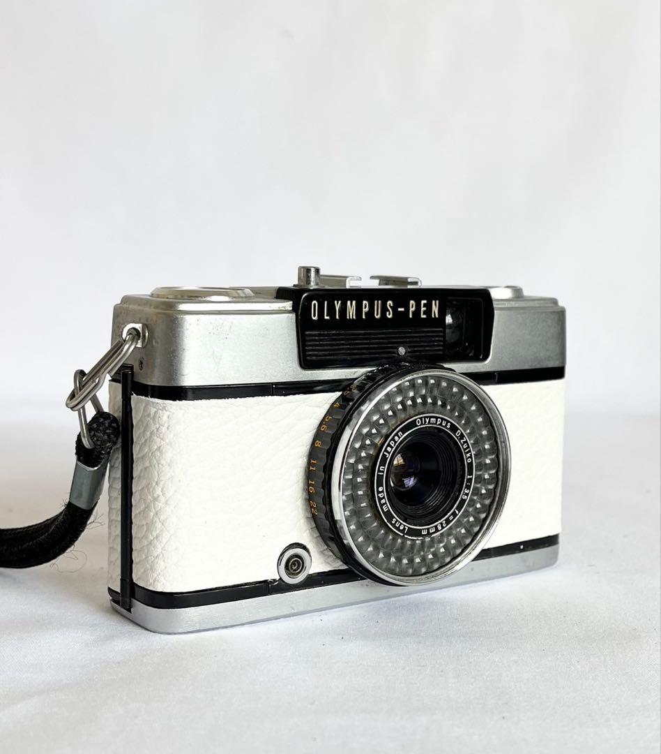完動品★OLYMPUS PEN EE-3 ホワイト フィルムカメラ 動作確認済み