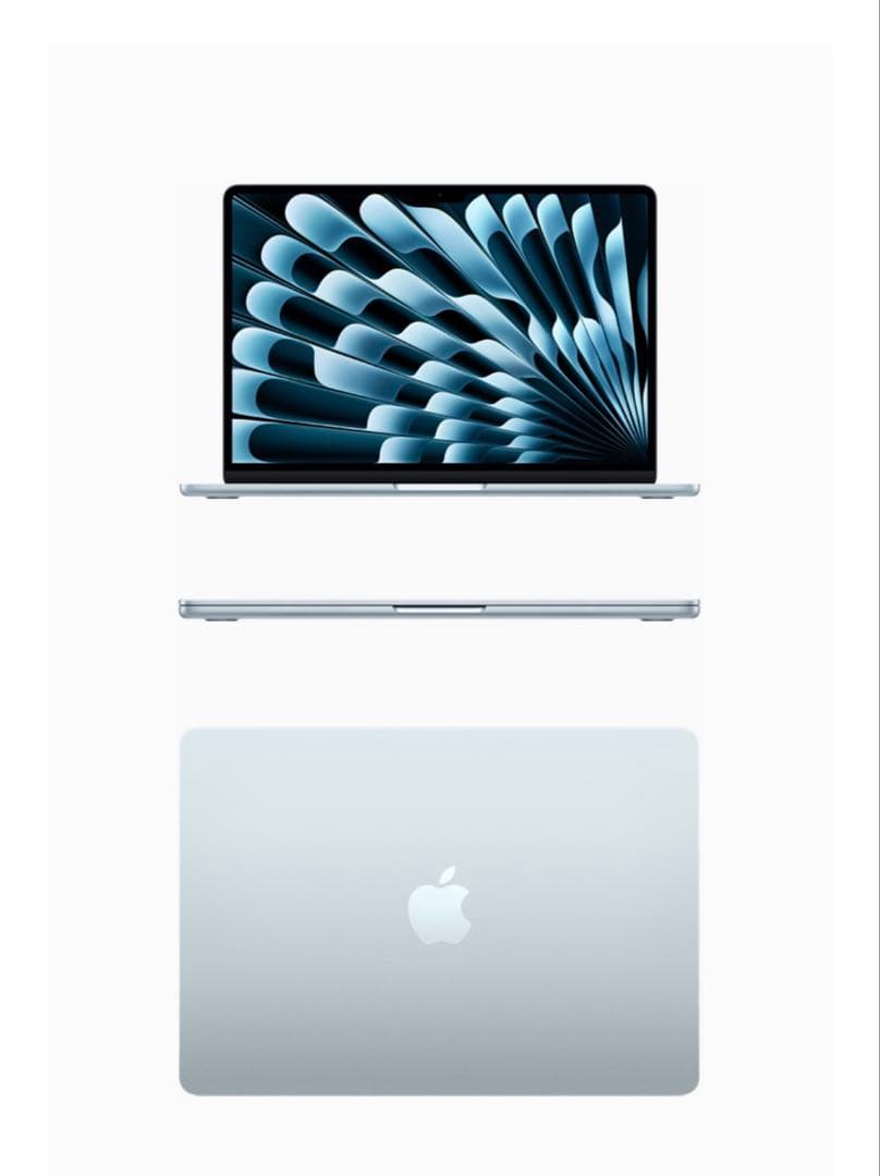 Apple 13インチMacBook Air M4スカイブルー　512GB