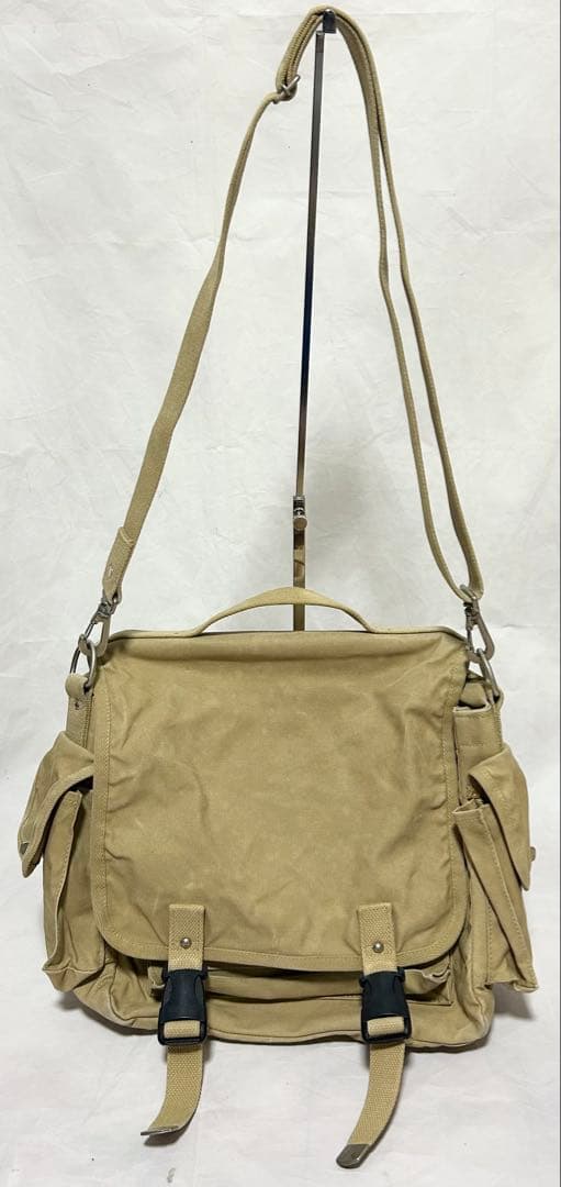 一澤帆布　信三郎帆布　ショルダーバッグ　3WAY 希少　ベージュ
