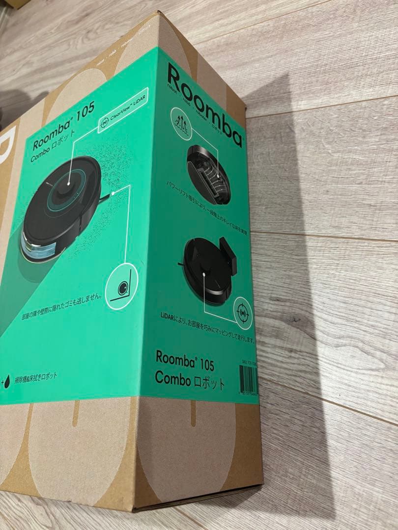 【新品未使用】Roomba 105 Combo ロボット掃除機　ブラック　保証付
