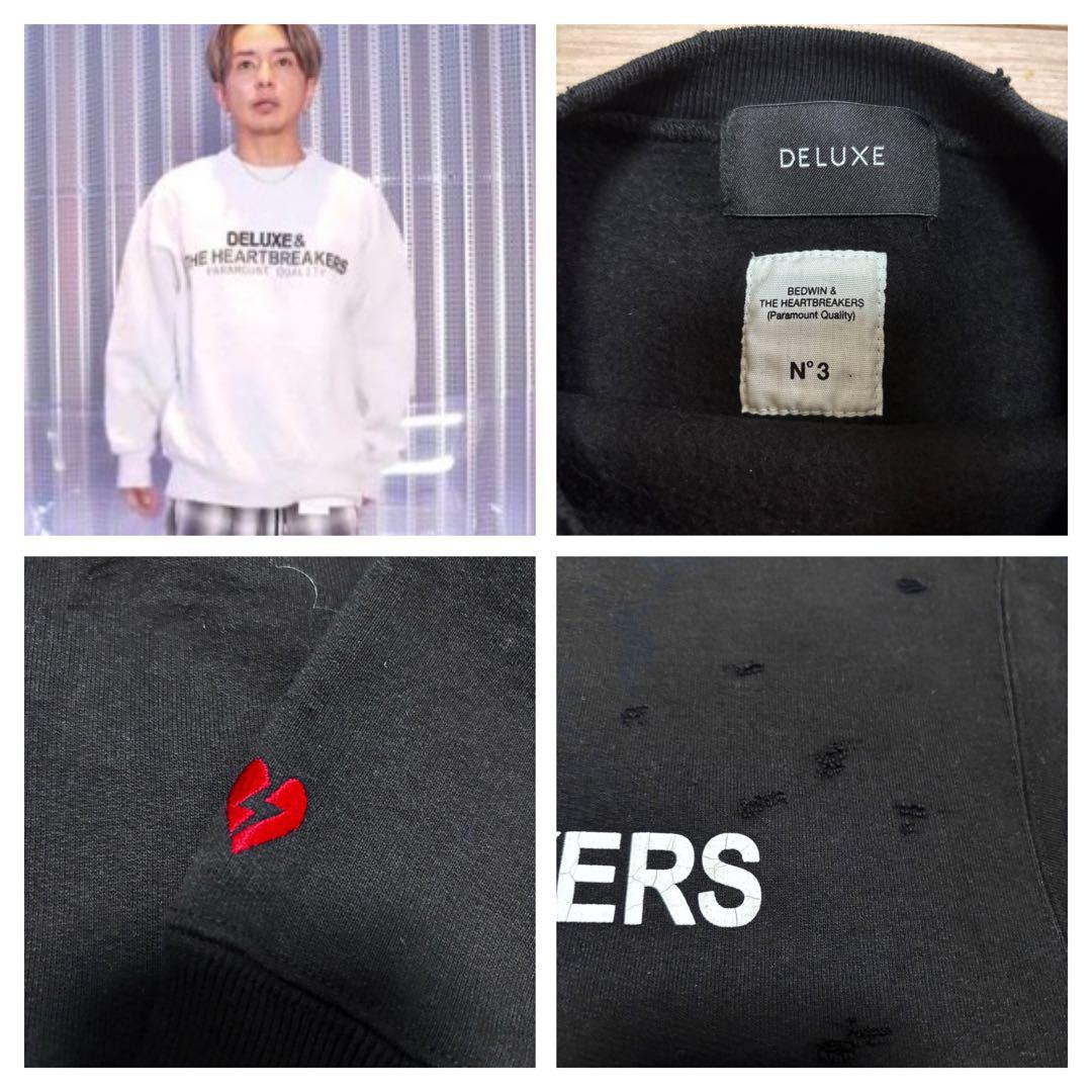 完売品 美品■BEDWIN x DELUXE■ヘヴィー スウェット ダメージ加工