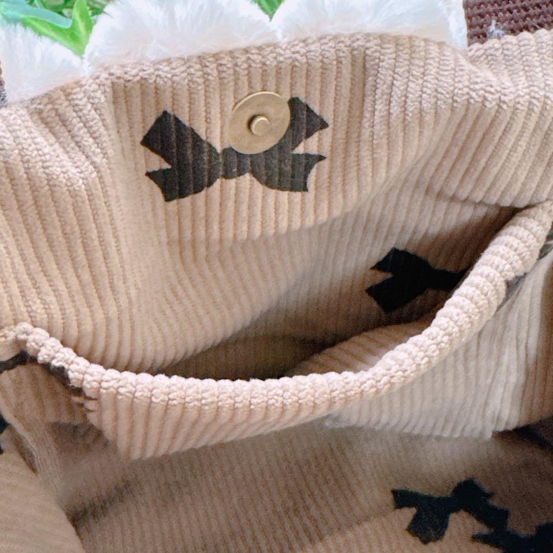 ゆ*ら様 コヤンイサムチョン♡ぶさかわハチワレにゃんの三毛猫ファー着ぐるみトート