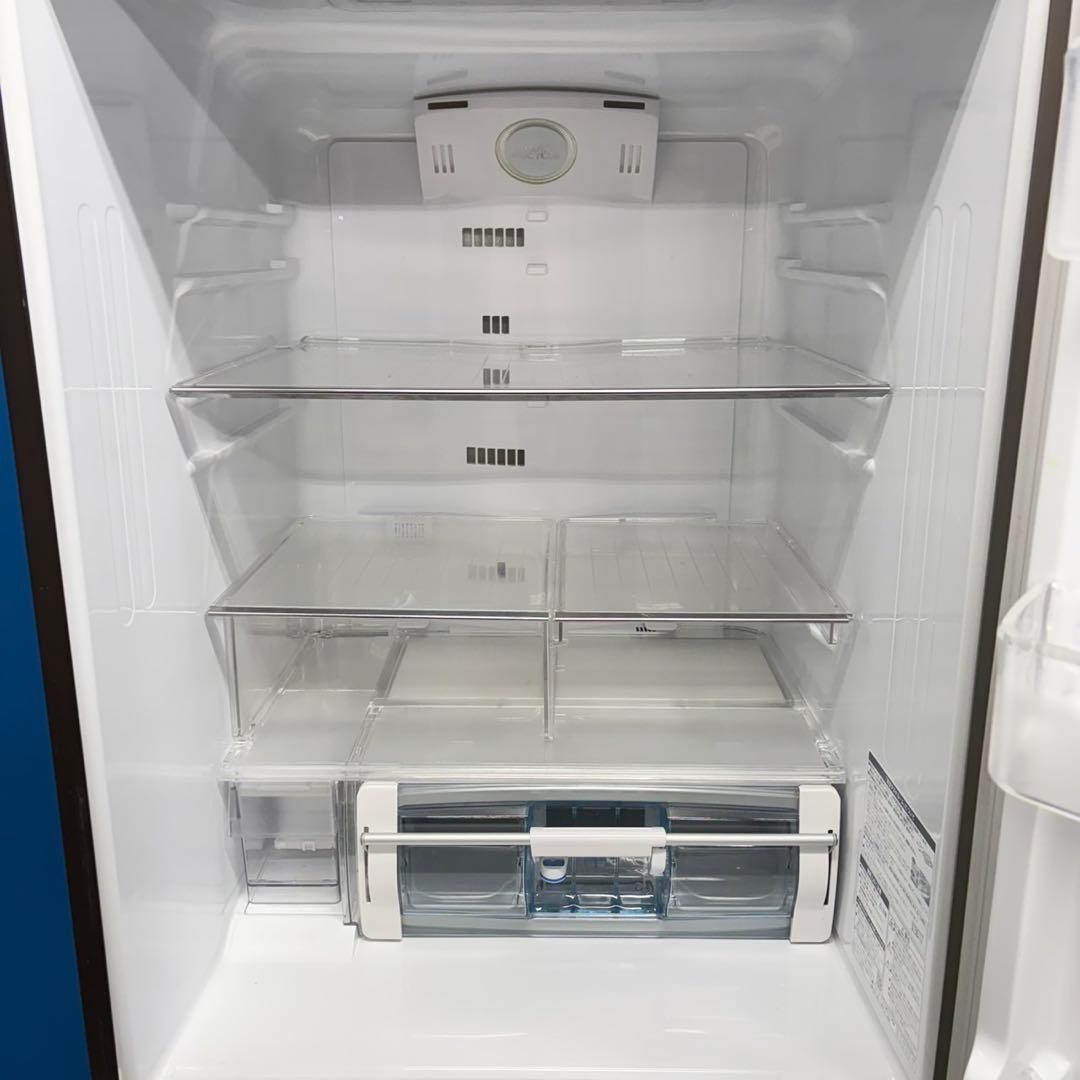 635 日立　大型冷蔵庫　400L強　小型　家庭用　右開き　自動製氷　ブラウン