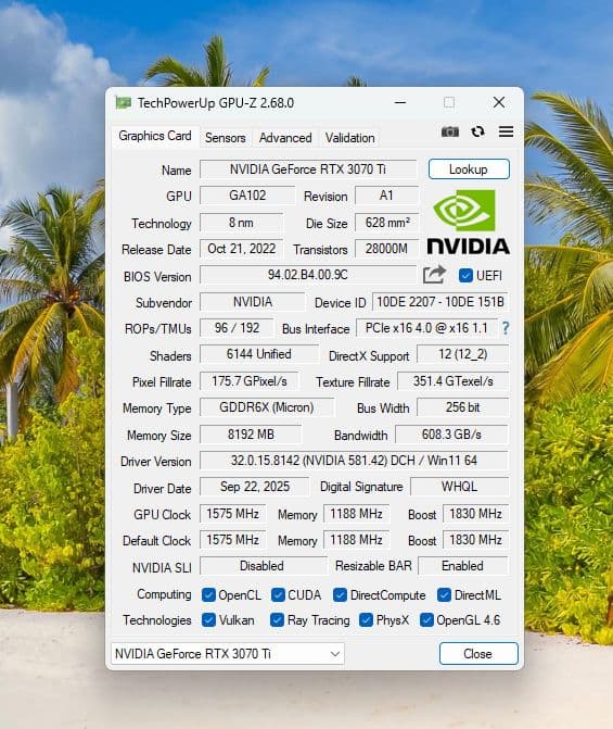 iChill GeForce RTX3070ti 8GB グラフィックボード