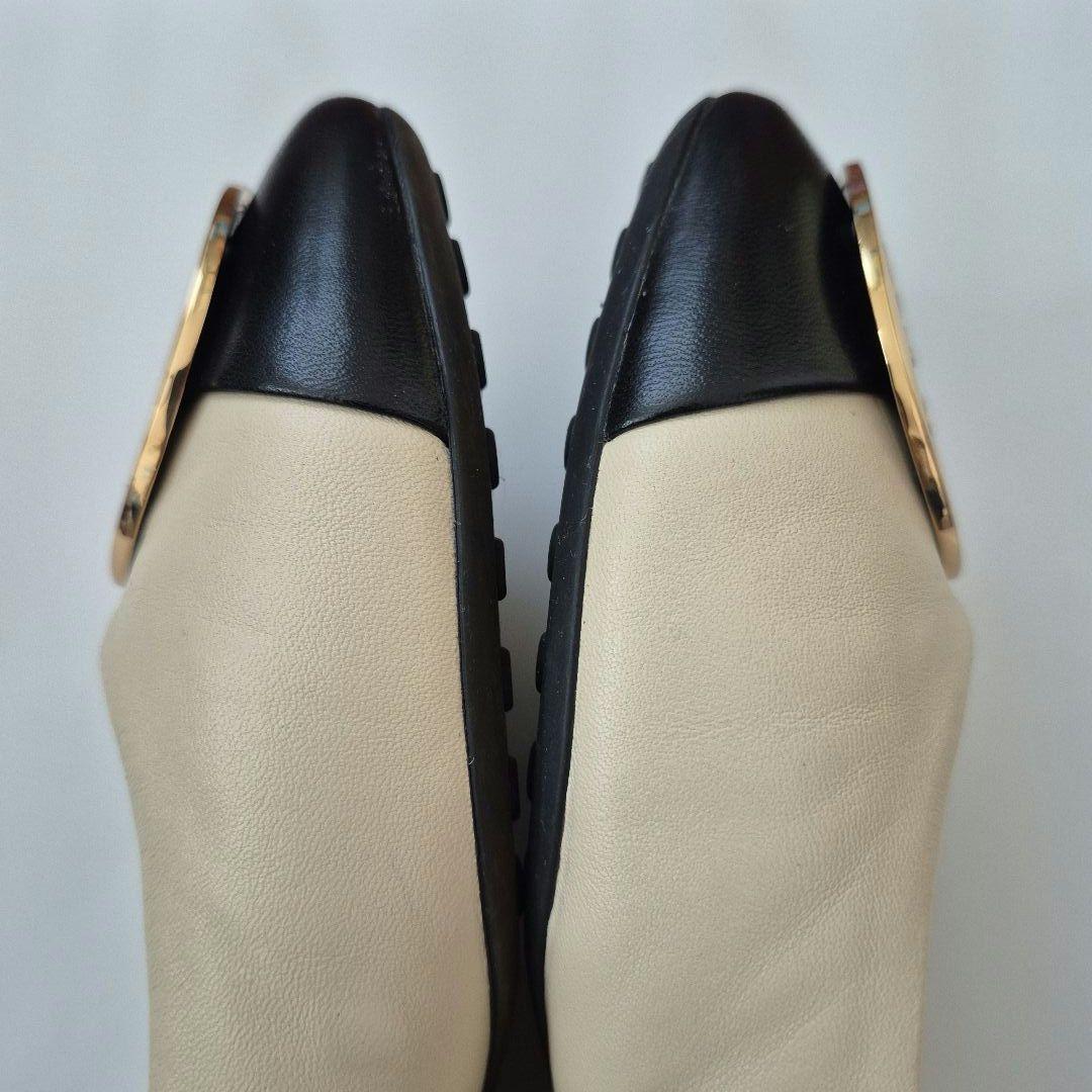 美品✨トリーバーチ TORY BURCH クレア キャップトゥ バレエ US7
