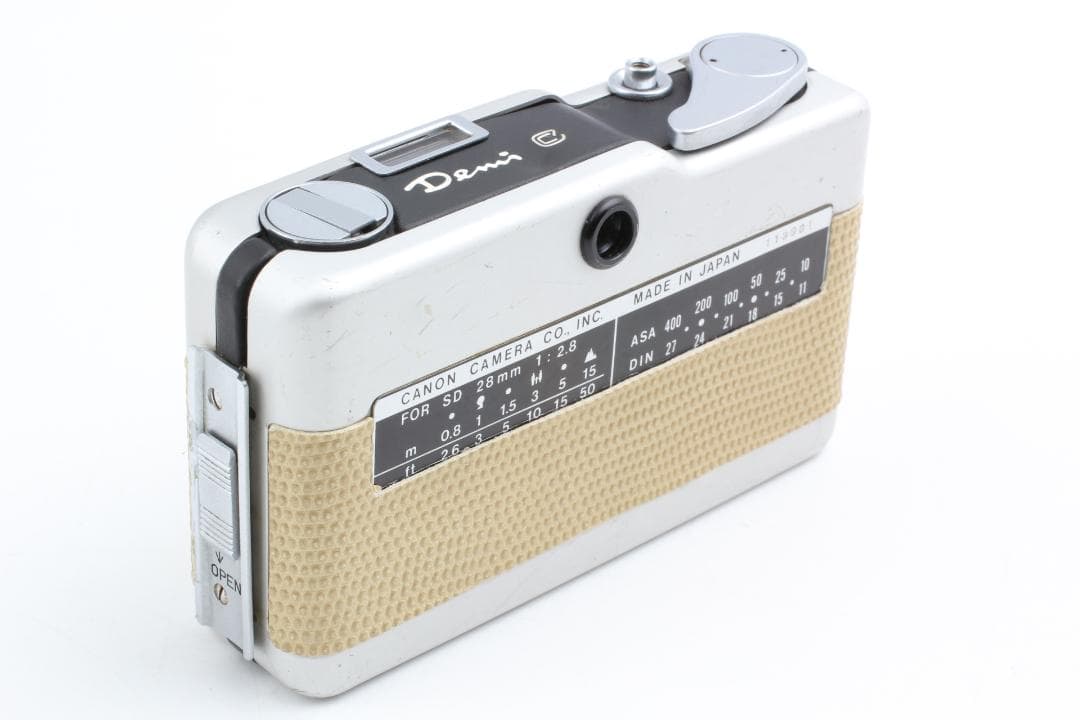 [美品整備済] ベージュ Canon Demi C 50 & 28mm 1139