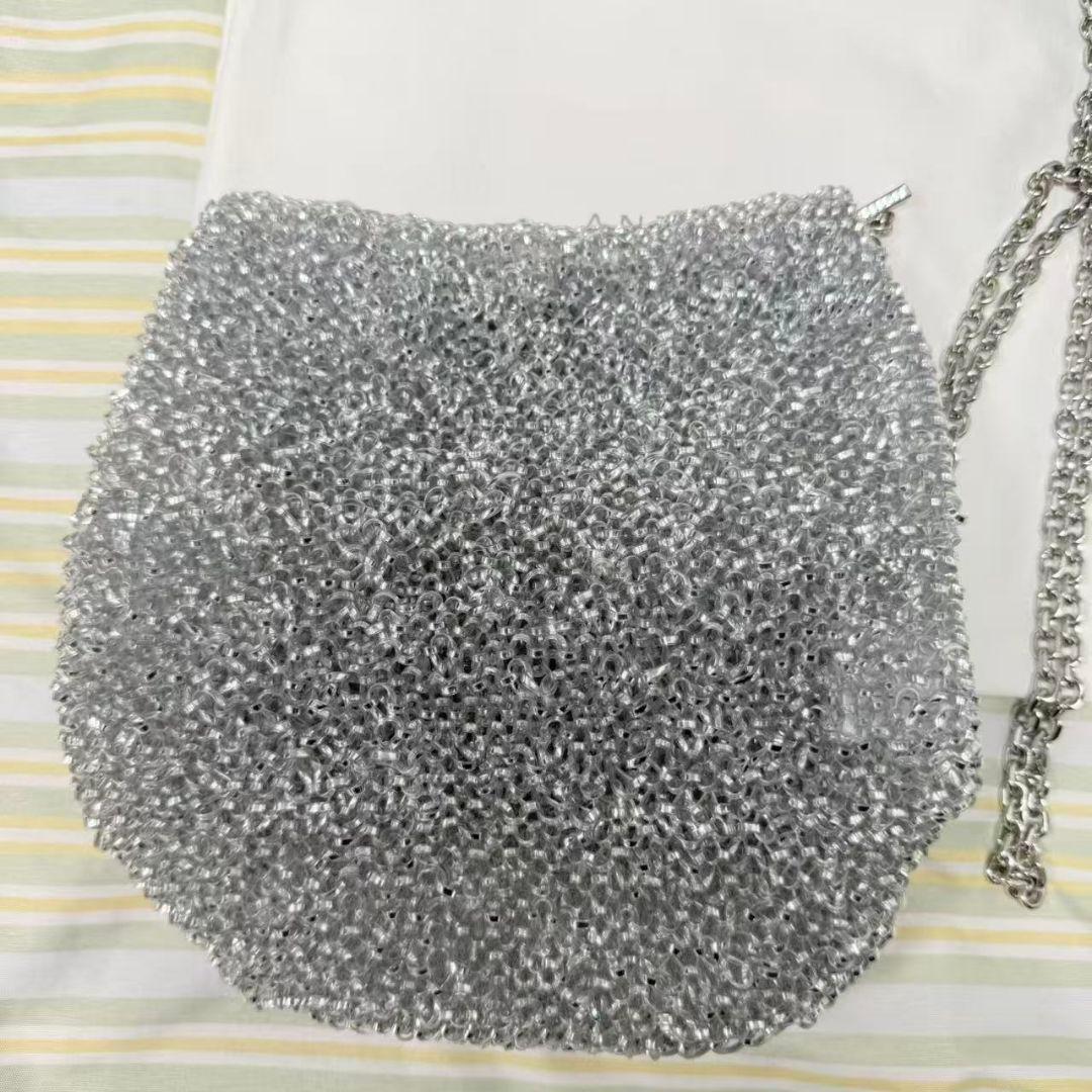 ANTEPRIMA シルバー メッシュデザイン ショルダーバッグ