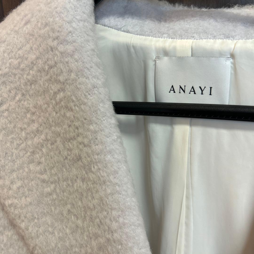 アナイ　スーリーアルパカショールコート　36