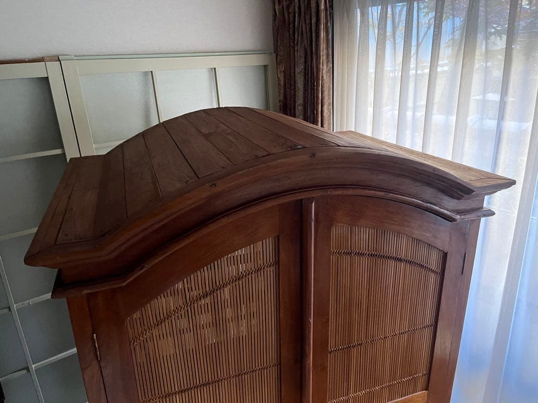 希少 アジアン キャビネット インテリア バンブー アンティーク インテリア