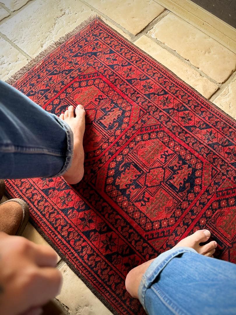 トライバルラグ　ヴィンテージラグ　アフガン　トルクメン　エルサリ　プリミティブ