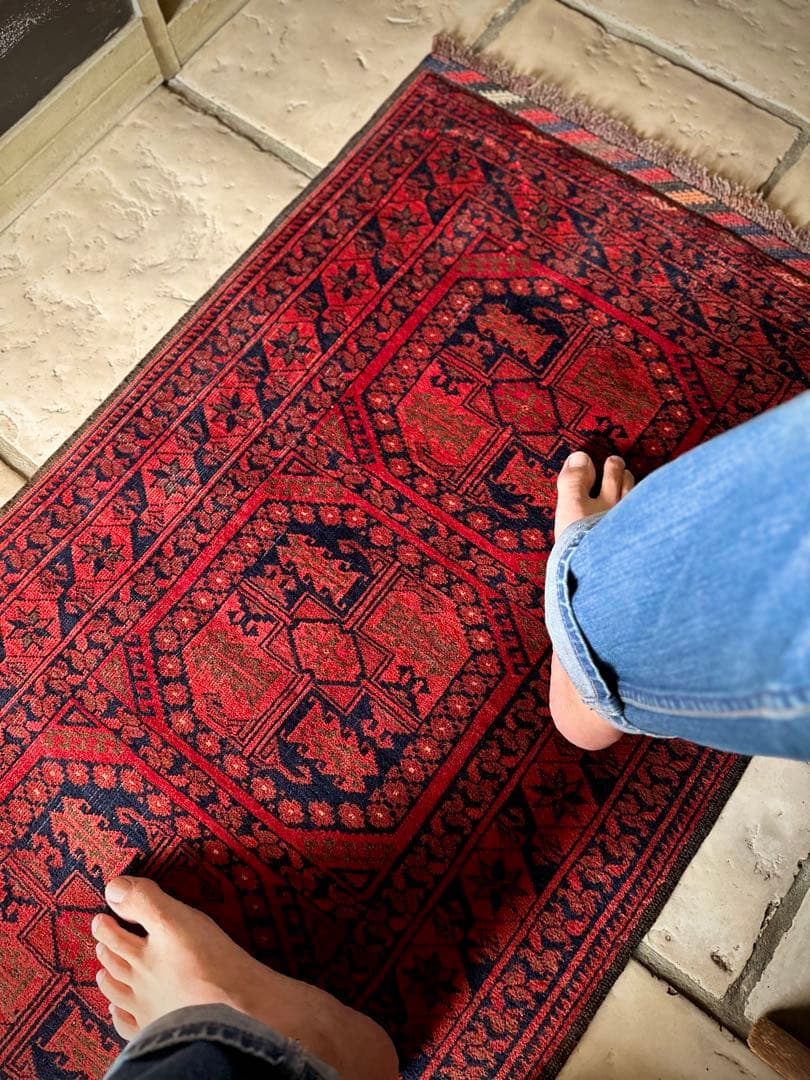 トライバルラグ　ヴィンテージラグ　アフガン　トルクメン　エルサリ　プリミティブ