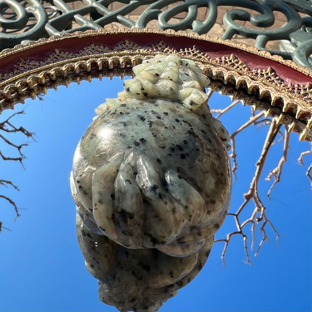 キウイストーン　龍亀　置き物