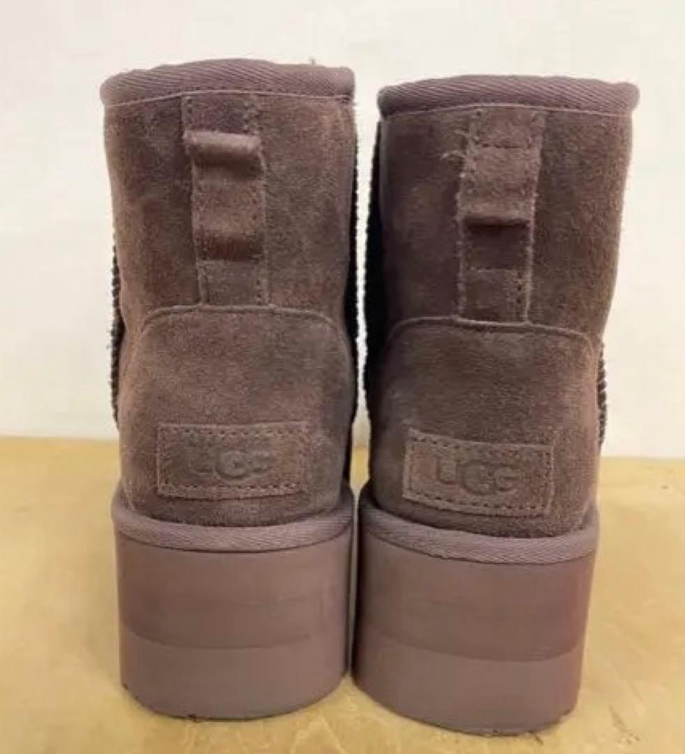 【美品】アグ ムートンブーツ Classic Mini Platform 厚底