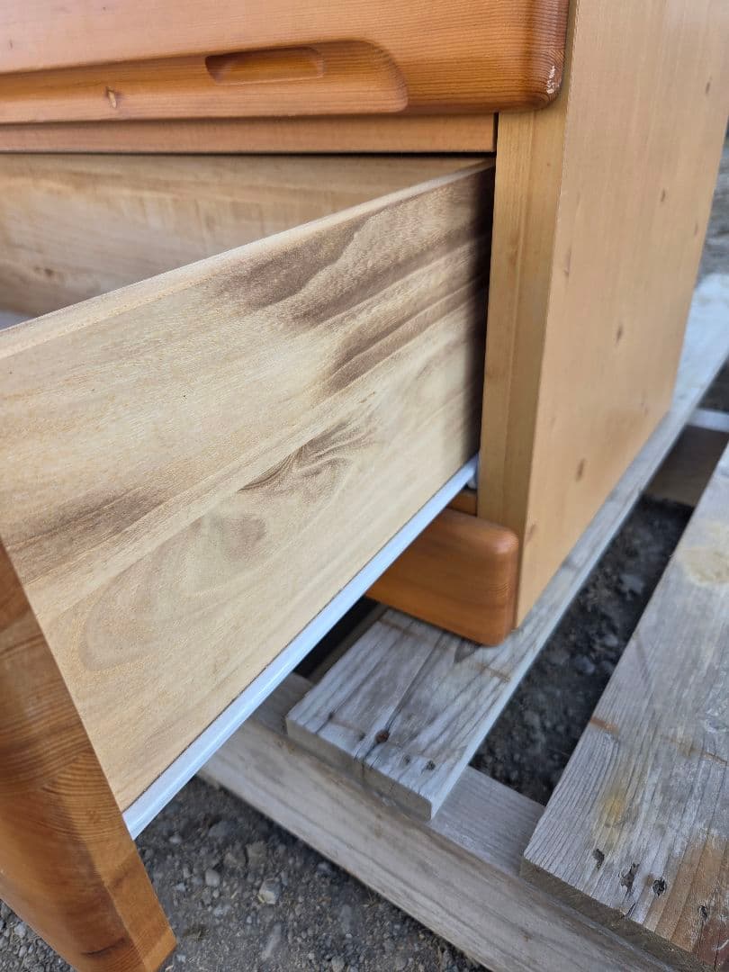 ナチュラルウッド 8段チェスト　北海道道央限定配送or引取