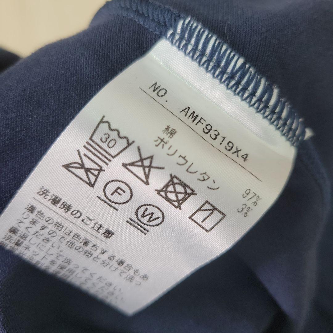 美品　and per se ネイビー 長袖ポロシャツ　LL　メンズ