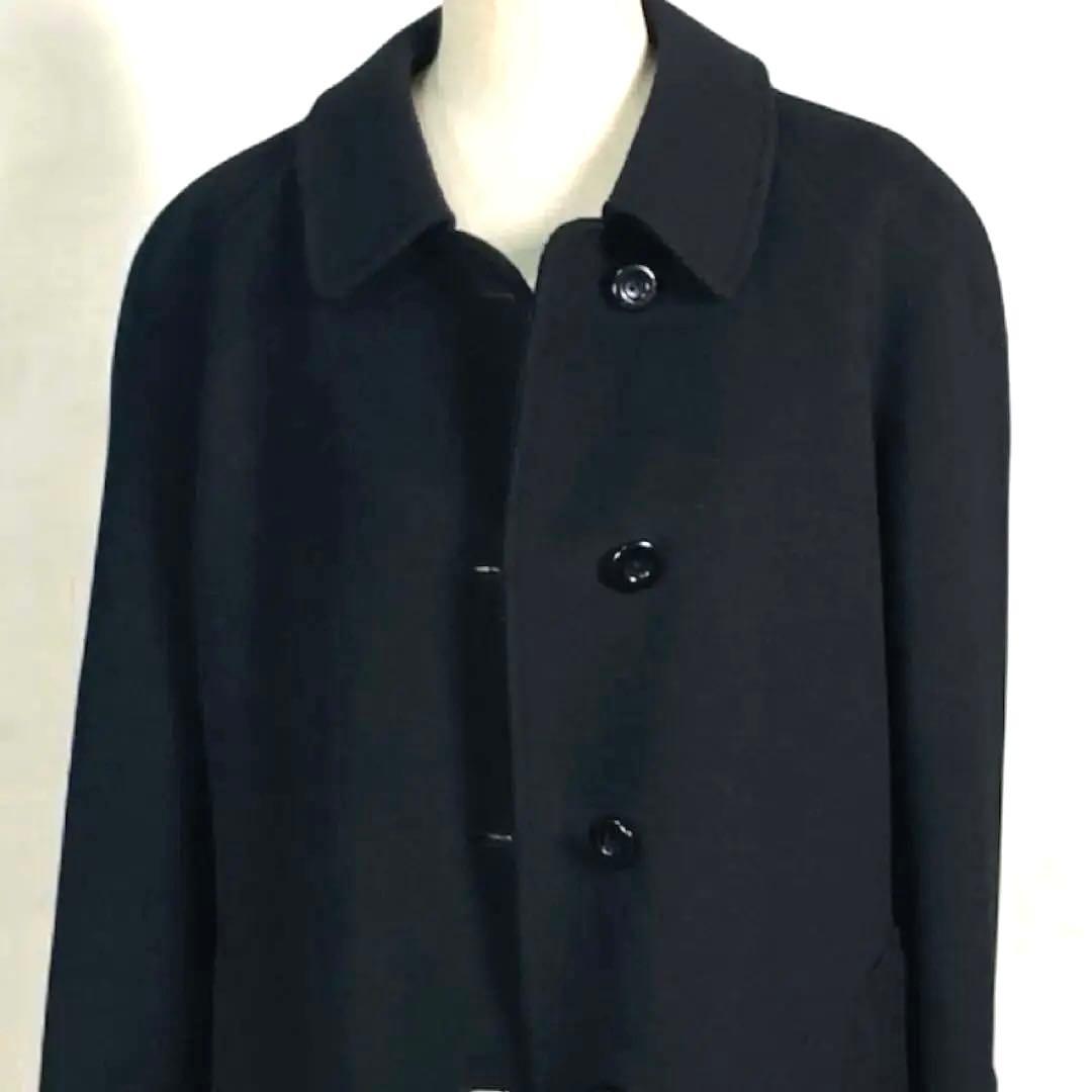 Burberrys ステンカラーコート カシミア混 ビンテージ 黒　M ウール