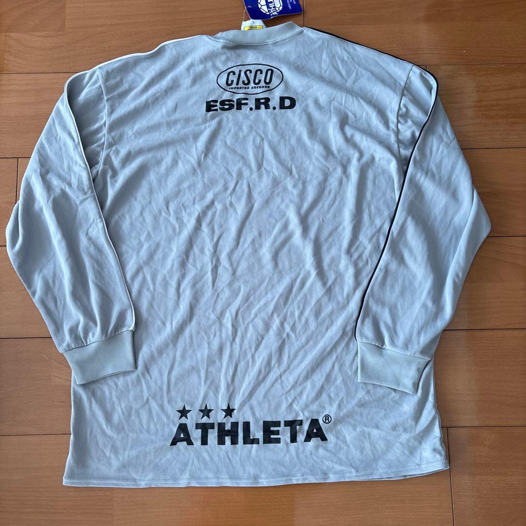 新品限定コラボ！アスレタ×シスコレコード長袖プラックティスシャツL/別注グレー
