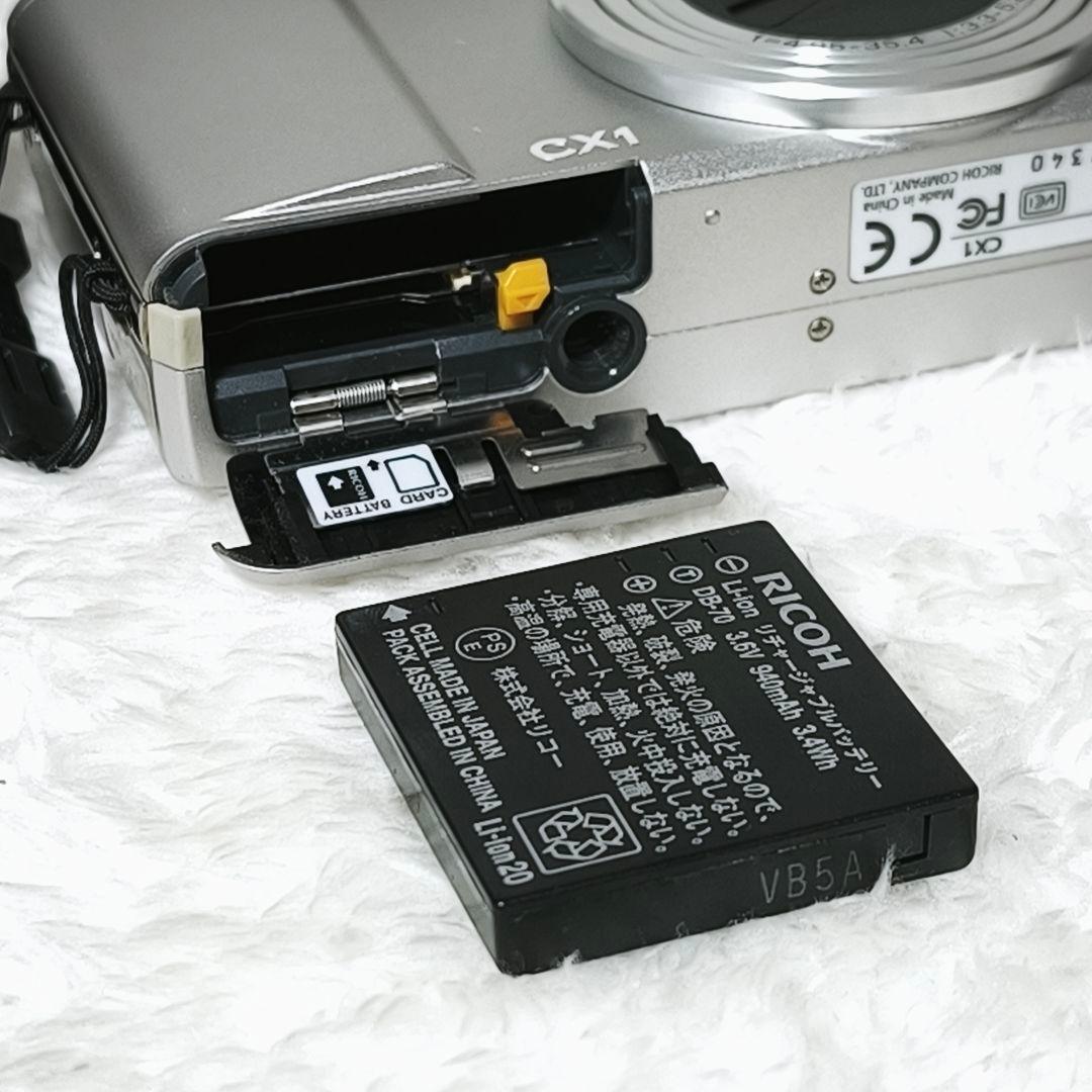 極美品✨RICOH CX1 リコー シルバー コンデジ デジカメ