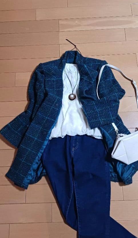 美品 レリアン コート 9 11 13 13+ 高級イタリア製生地 チェック柄