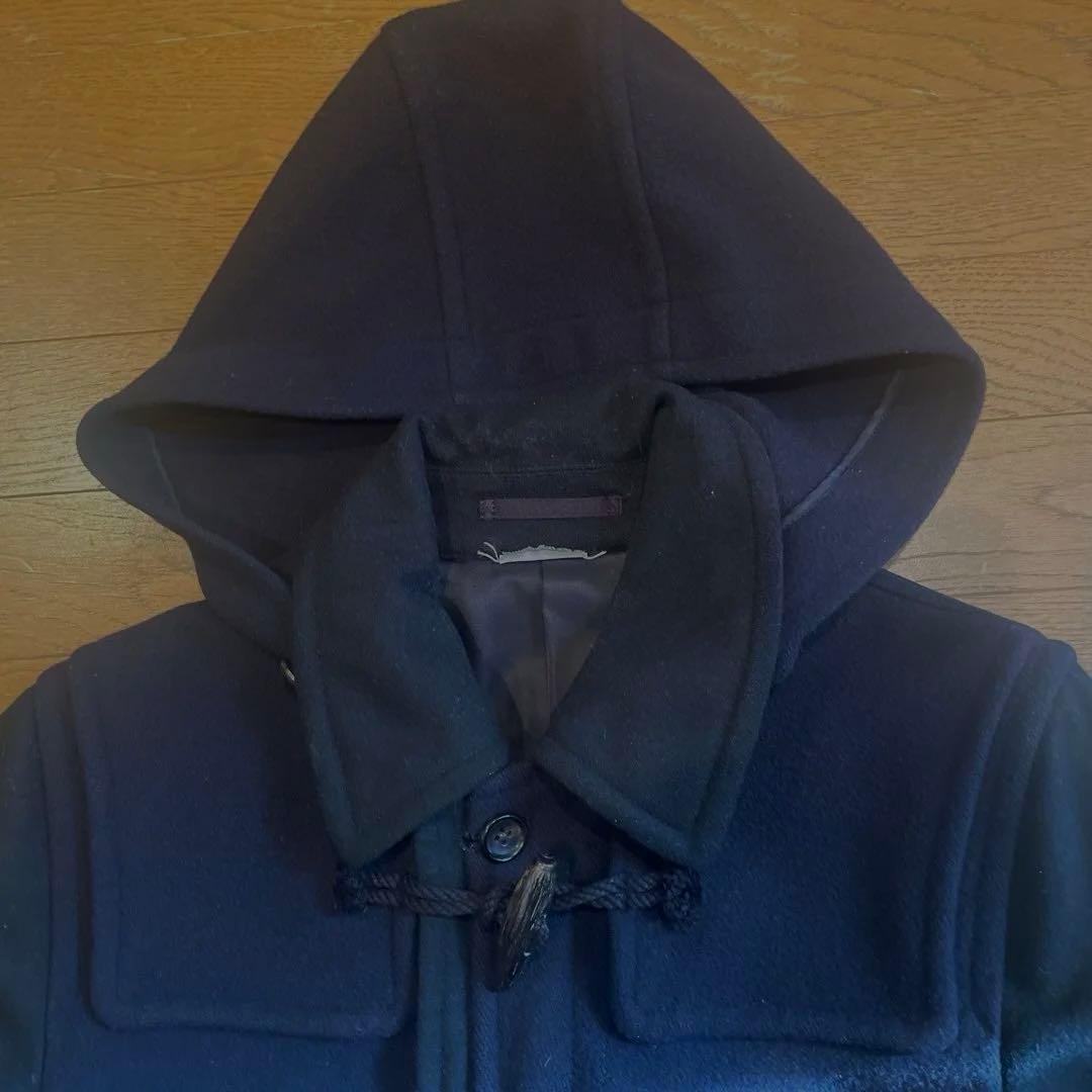 コムデギャルソンオムプリュス　ドッキングダッフルコート　黒X濃紺