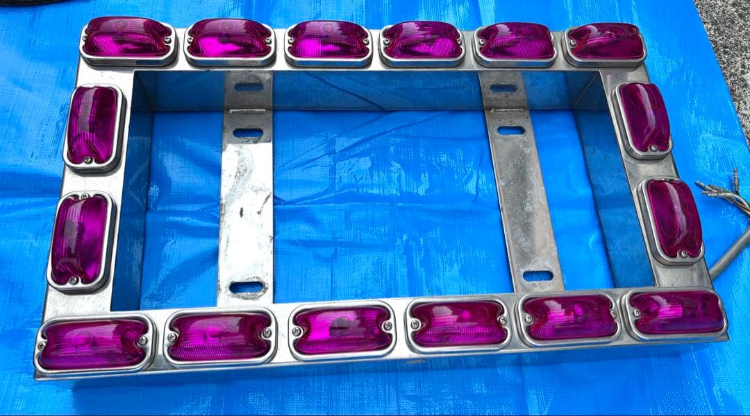 汎用 24V デコトラ トラック ナンバー ステンレスフレーム 大型用