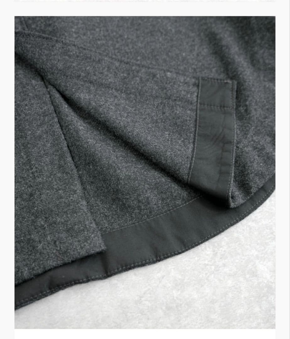 solamonat poche ソラモナポッシェ CPOシャツ ウールポリ