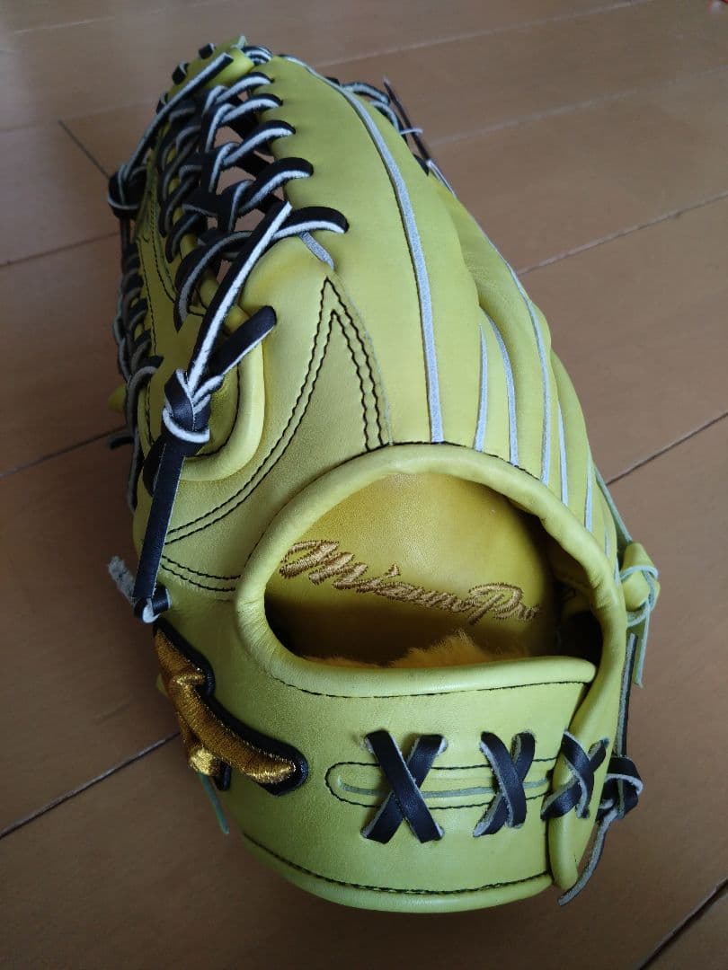MizunoPro 硬式グラブ ナチュラルライム 外野手AXI型 サイズ18N