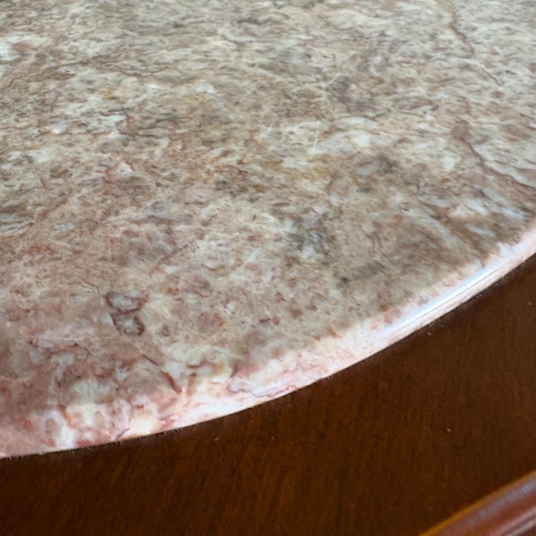 ロココ調 猫脚×大理石風天板 センターテーブル