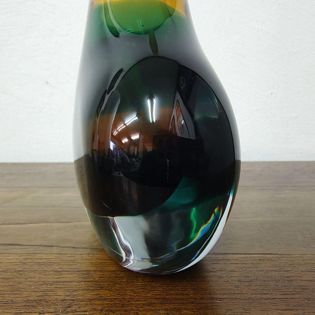 Italy【Murano Glass】ムラーノ 花瓶 フラワーベース