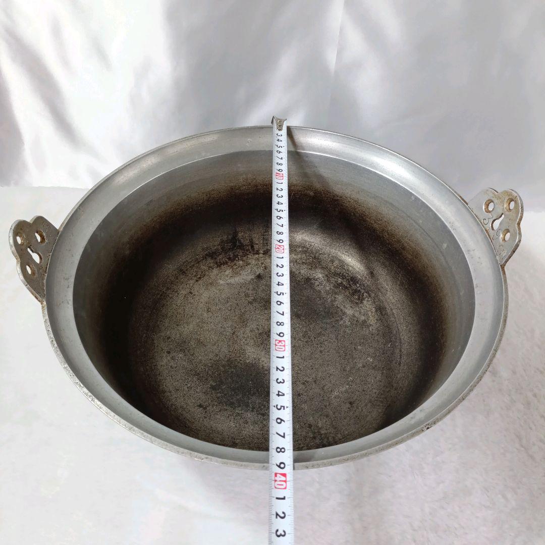 【蔵出し】アルミ鍋 両手鍋 円付鍋 業務用 40cm H16cm 厨房機器