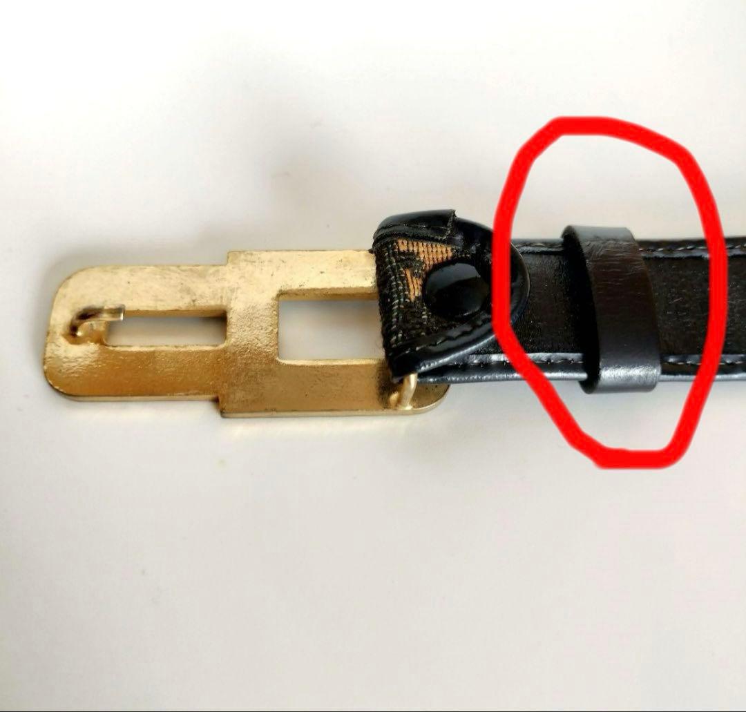 ディオール トロッター柄 ゴールドロゴバックル キャンバス×レザー ベルト