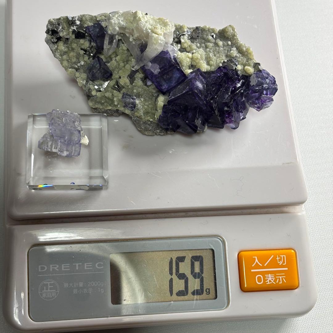 ヤオガンシャン産 フローライト クラスター 鉱物標本 セット