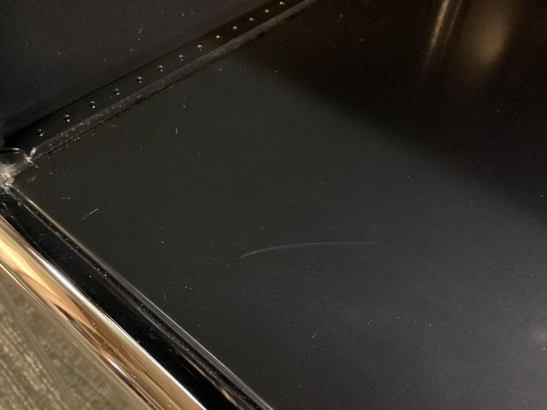 鍵付き　USMハラー ２段 オープンキャビネット シェルフ ブラック プルダウン