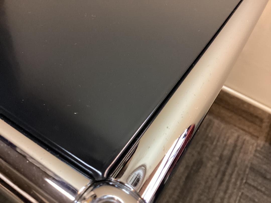 鍵付き　USMハラー ２段 オープンキャビネット シェルフ ブラック プルダウン