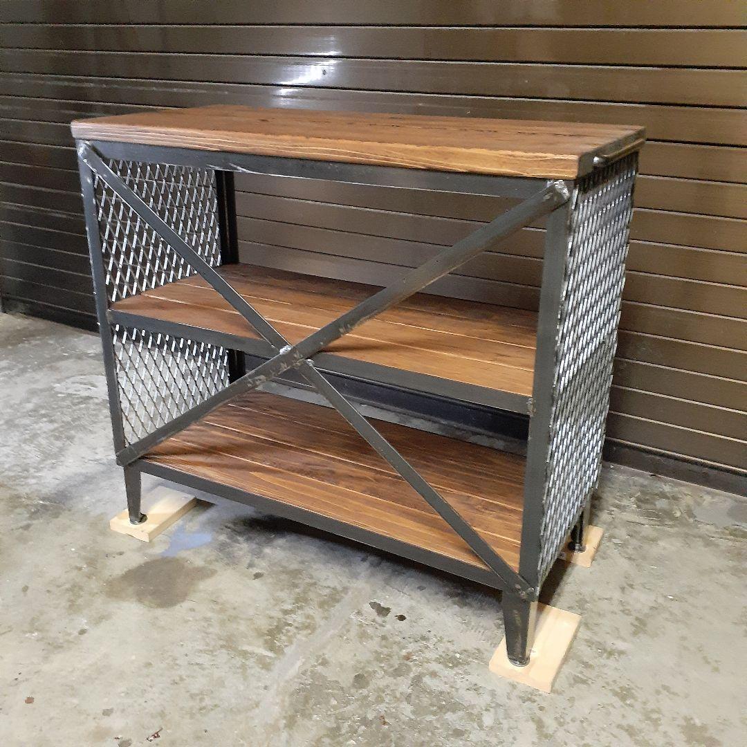 アイアン　シェルフ　ラック　インダストリアル　シューズラック　店舗什器　男前　棚