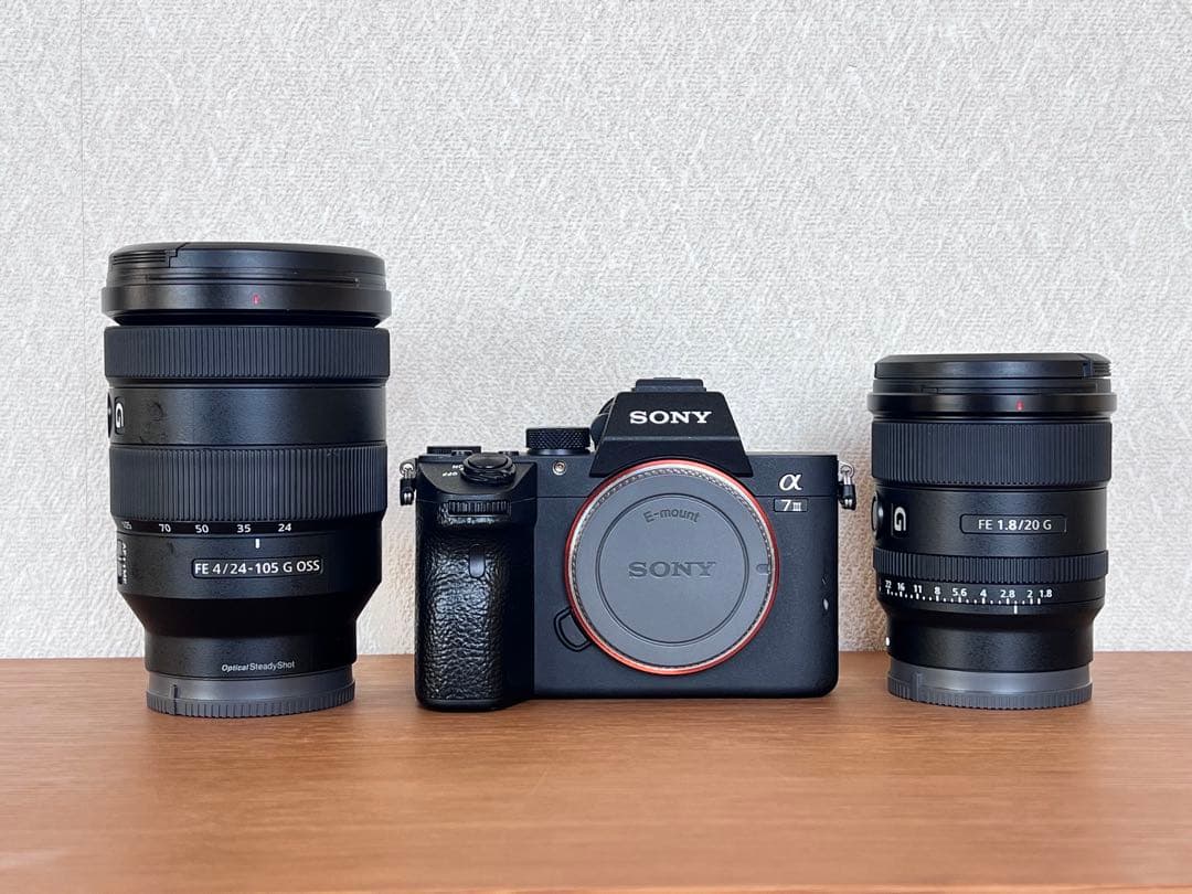 【シャッター数4157回】Sony α7 III 24-105mm & 20mm