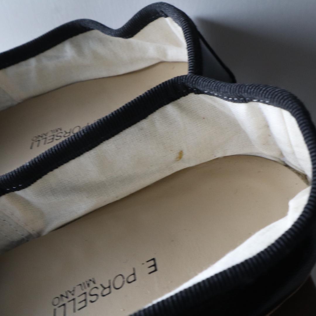 未使用品　ポルセリ　バレエシューズ 37 23〜23.5cm ブラック