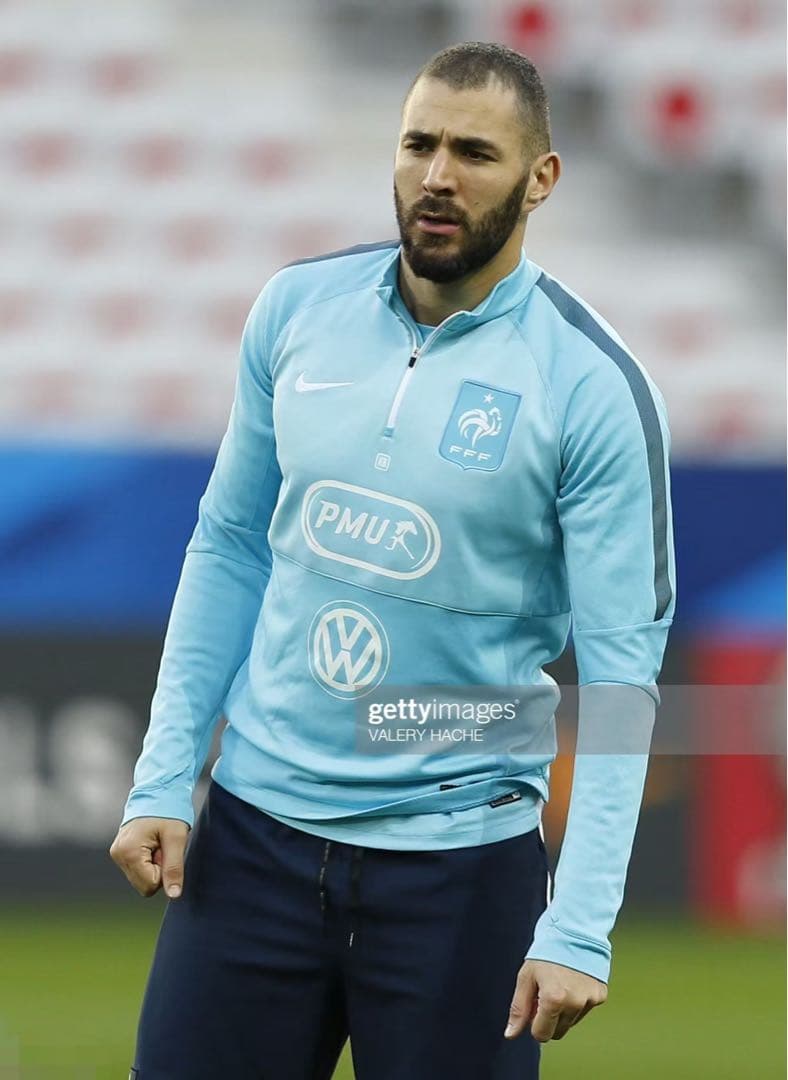 NIKE　サッカー　フランス代表カリム・ベンゼマ トレーニングトップ　ジャージ