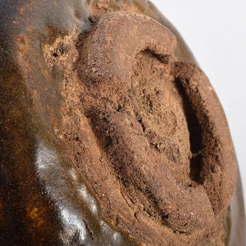 茶道具　瀬戸焼　瀬戸黒茶碗　時代箱　M　R8848