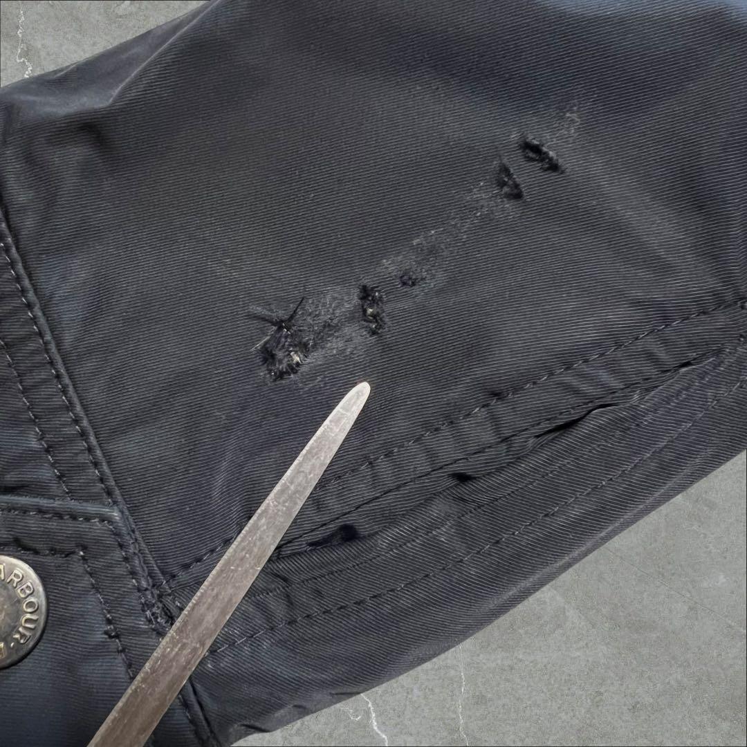 たろう Barbour 防水シェル中綿ジャケット黒クラシックタータン