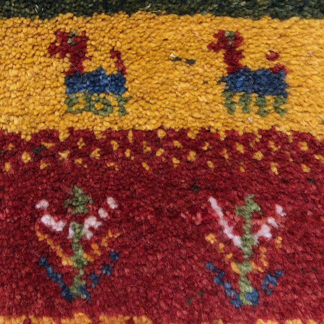 ペルシャギャッベ (ギャベ) ギャッベ 玄関マット No.2327