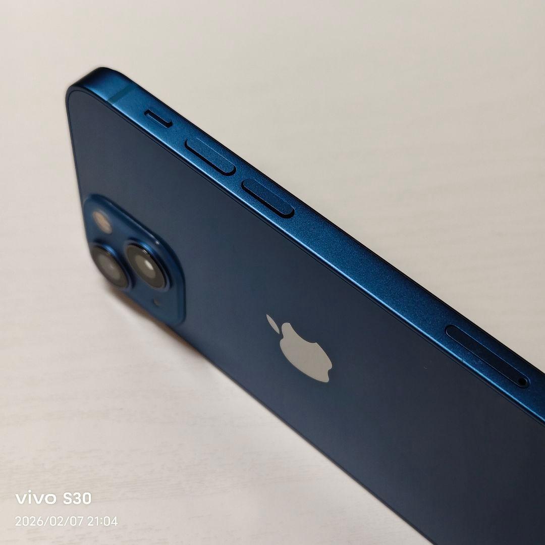 超美品 iPhone 13 mini 128GB ブルー 本体 SIMフリー