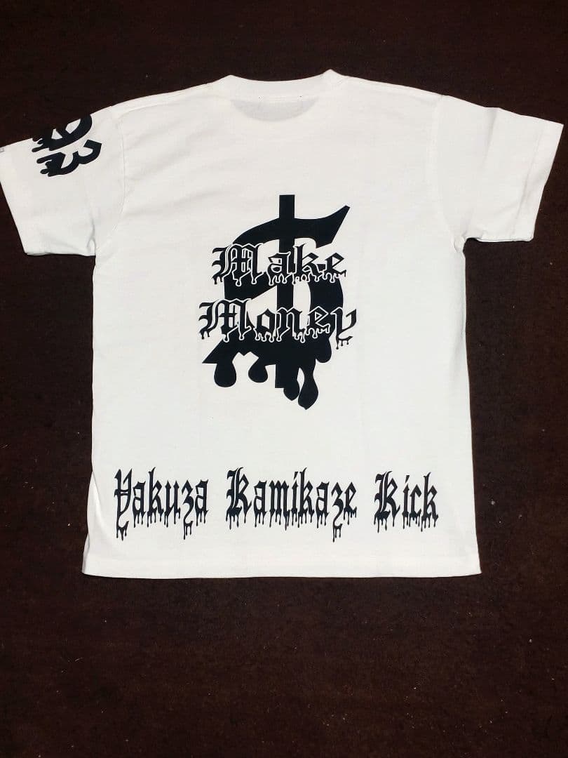 極道神風就　ヤクザカミカゼキック　Tシャツ4 枚セット（ブラック・ホワイト）