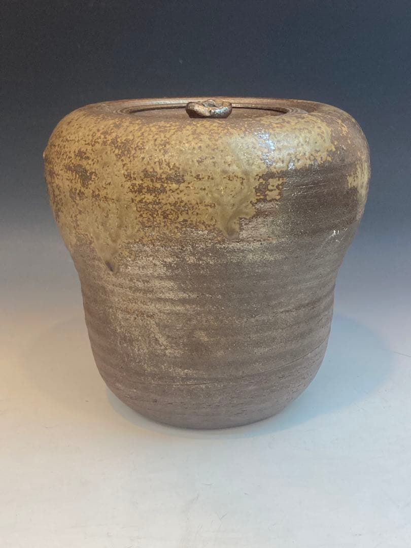 小西陶古 作 備前焼肩張水指 箱なし 茶道具